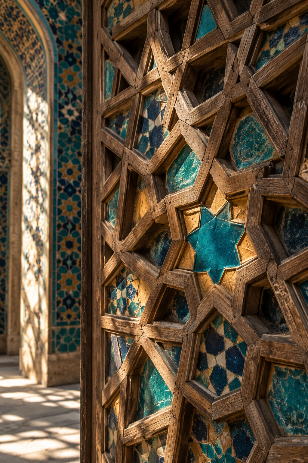 Conceptual image inspired by Persian geometric craft
